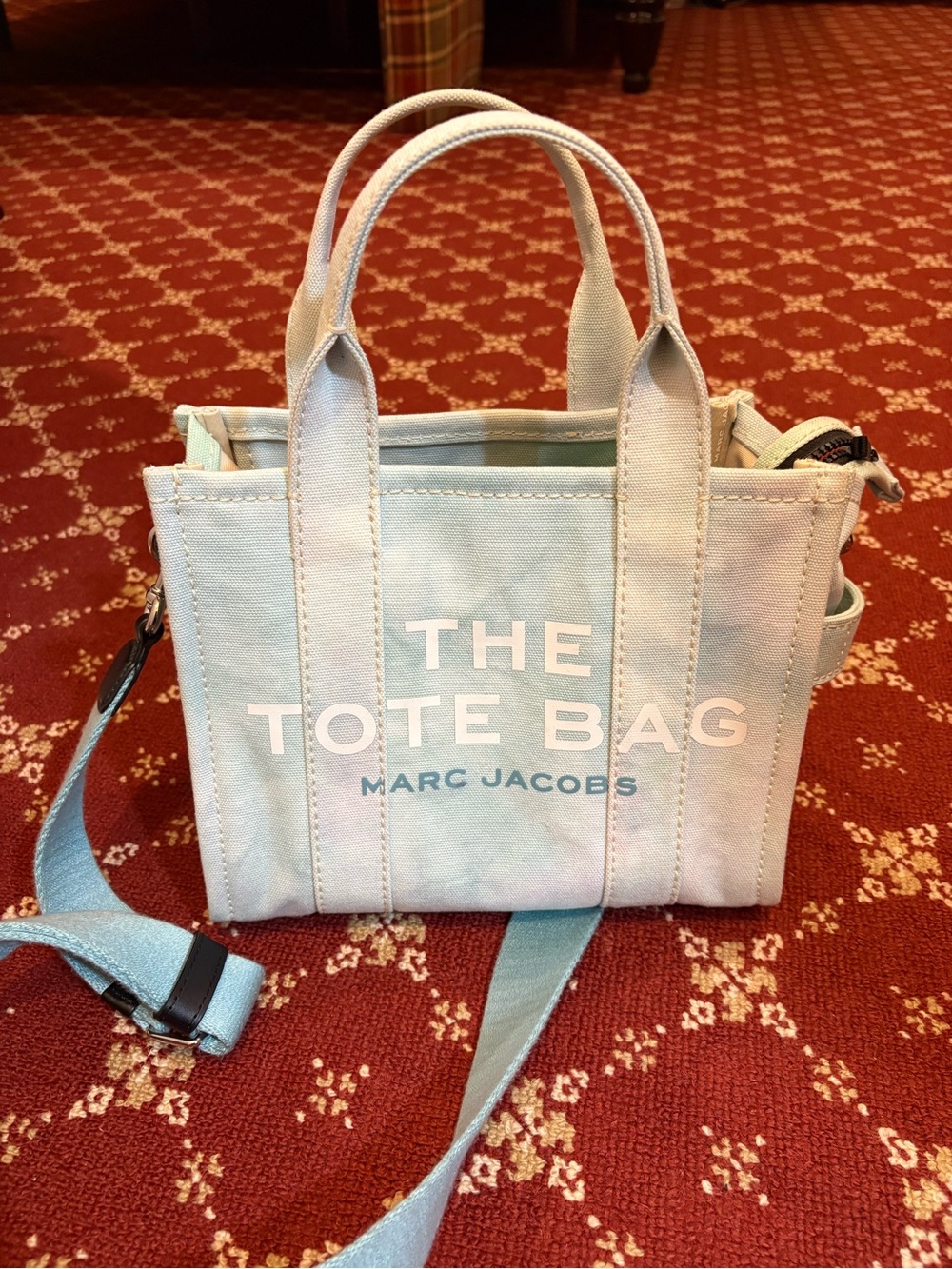 Marc Jacobs light blue Canvas Tote Bag with Removable Strap